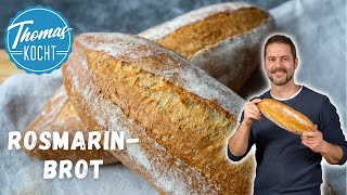 RosmarinBrot backen  unglaublich aromatisches Brot [upl. by Mylan]