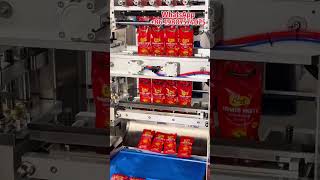 Multi column tomato paste pouch filling sealing machineautomatic liquid packing machineketchup [upl. by Qulllon521]