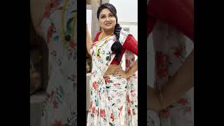 actress saree  beautiful blouse designs shorts youtubeshorts bridal bridalmakeup [upl. by Clayton]