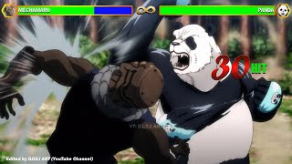 Panda Vs Mechamaru With Healthbars  Jujutsu Kaisen [upl. by Erised]