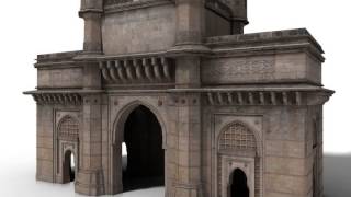 The Gateway of India 3D model from CGTradercom [upl. by Kareem]