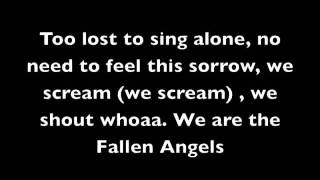 Fallen Angels Lyrics Black Veil Brides [upl. by Euqnom]