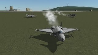 AI Plane Wars KSP  BD Armory [upl. by Nnawaj]