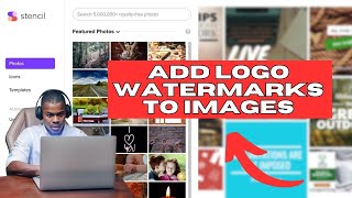 How to Add Logo Watermarks to Images in GetStencil 2024 [upl. by Alodee]