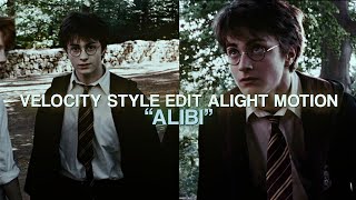 “ALIBI” Velocity Tiktok Style Edit Preset  ALIGHT MOTION [upl. by Elnar]