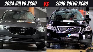 2024 Volvo XC60 Crash Test Comparison 1st Gen vs 2nd Gen  Safety Evolution [upl. by Cate708]