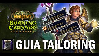 Guía TailoringSastrería  World of Warcraft  The Burning Crusade Classic [upl. by Ailssa]