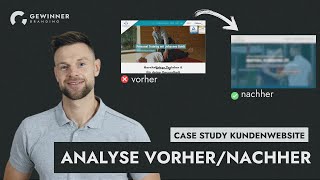 KundenWebsite Analyse Vorher vs Nachher 🚀  Case Study von GEWINNER BRANDING [upl. by Schiro]