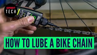 How To Correctly Lubricate A Bike Chain  Mountain Bike Maintenance Skills [upl. by Evvy]