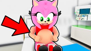 AMY Is PREGNANT Sonic Roblox [upl. by Odravde25]