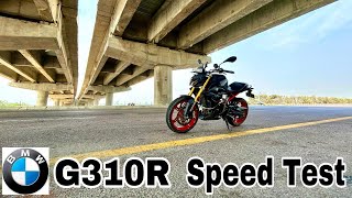 BMW G310R top speed 🥰 [upl. by Abbye]