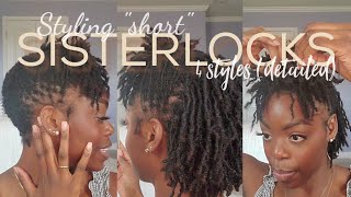 STYLING MY SISTERLOCKS 4 STYLES DETAILED CIMPLYCECE sisterlocks sisterlockjourney [upl. by Nalrah669]