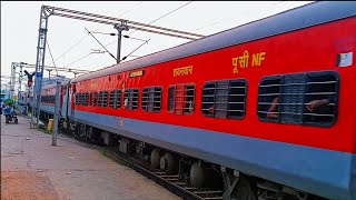 12507 Thiruvananthapuram  Silchar Aronai Exp accelerating out from Bhubaneswar with 39091 SPJ WAP7 [upl. by Ahsirt]