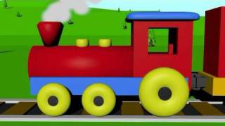 Learn colors with the color train for kids [upl. by Zadack]