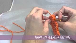 Half Double Crochet Tutorial 6 HDC in Front Loop Only [upl. by Drummond]