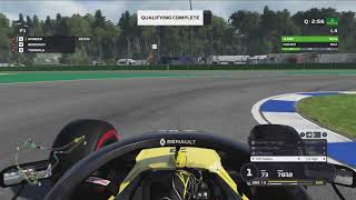 F1 Esports 2019 pole lap Hockenheim 109698 [upl. by Kelton739]