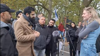 Satan Came To Interrupt DAWAH Smile2jannah and Visitor woman Speakers Corner [upl. by Rowney]