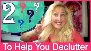 VLOG 2 Questions to help You Declutter Craft Supplies Konmari craft room series [upl. by Erehs653]