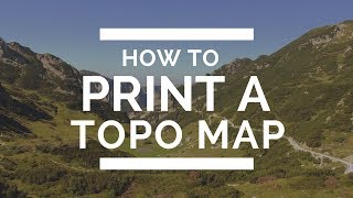 How to print a free topo map to carry on your hike [upl. by Ancell167]