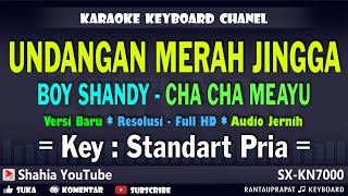 UNDANGAN MERAH JINGGA KARAOKE CHA CHA MELAYU BOY SHANDY NADA PRIA [upl. by Erdnaet]