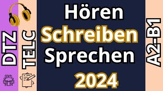 DTZ TELC A2B1 Hören Schreiben amp Sprechen Modelltest 2  2024 [upl. by Winona587]