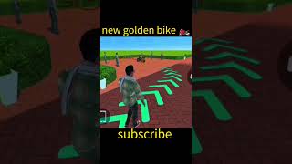 new golden bike 🏍️indianbikedriving indiantheifauto gta gaming viralvideo trendingshorts [upl. by Ekalb]