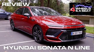 Stunning MidSize Sedan  2024 Hyundai Sonata N Line Review [upl. by Cirda]