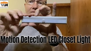 Demonstration Of Closet LED Battery Powered Motion Light from Lexall [upl. by Gloria298]