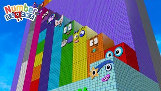 Numberblocks Full Episode Step Squad Standing Tall 1000 to 100000  Learn to Count Big Numbers [upl. by Nivart345]