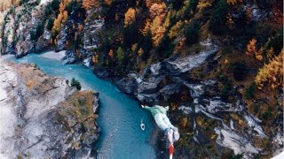 Bungy Jumping Skippers Canyon  Kawarau Bridge 1996 [upl. by Bassett]