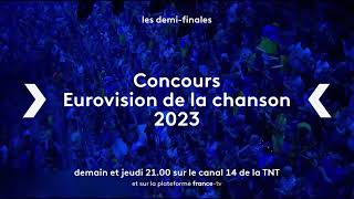 Eurovision 2023  12 finales mardi et jeudi sur Culturebox et francetv à 21h [upl. by Aleinad]