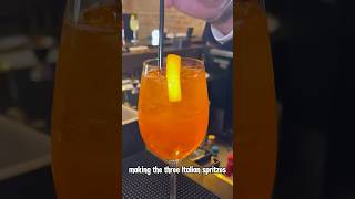 making the 3 Italian spritzes  love bartender asmrsounds 🍹 🇮🇹 imeddiecano [upl. by Tdnarb]