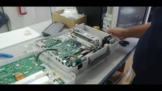 Replacing Cmos Battery of Edan SE1200 Express ECG machine [upl. by Innus106]