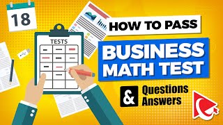 How to Pass Business Math PreEmployment Test Questions and Answers [upl. by Llenrrad]