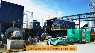 Coal fired steam boiler installed in Indonesia steamboiler [upl. by Emaj236]