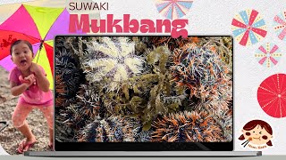 Suwaki Sea Urchin Mukbang  VO by Nixie Vj [upl. by Aitnauq]