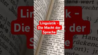 Linguistik  Die Macht der Sprache [upl. by Eoz]