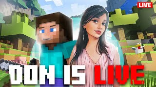 Ab se Only Minecraft Stream Live with Girl Gamer Don 🤗♥️  minecraft shortsfeeds shorts [upl. by Ruhtua]