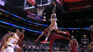 John Collins threw down a dunk of the year candidate on poor Jarrett Allen 😲 [upl. by Eittol]