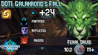 DOTI Galakronds Fall M24  Feral Druid  Dragonflight Season 3  WoW 102 [upl. by Dixil]