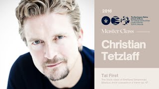 Christian Tetzlaff Violin Master Class  Tal First [upl. by Ayanaj]