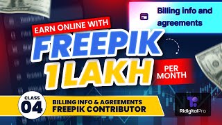 How to Submit Billing Information on Freepik Contributor 2024 in HindiUrdu  Class 04 [upl. by Nnaj]