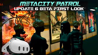 METACITY PATROL Update 60 Beta Racing and missions META QUEST 3 VR [upl. by Bruning889]