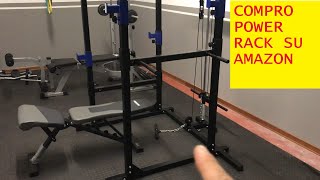 Tectake Unboxing rack palestra comprato su amazon [upl. by Prochoras]