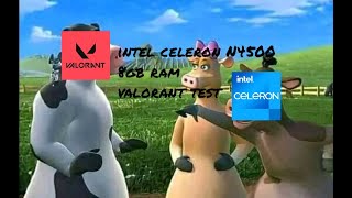 Tes Valorant di laptop kentang 🥔  Intel Celeron N4500 8gb ram gaming test [upl. by Nysa]