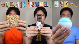 COMPILATION EATING RANDOM FOOD FROM CONVENIENCE STORE [upl. by Bald]