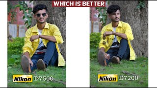 Nikon D7200 vs Nikon D7500 Comparison Outdoor Photography Live Demo [upl. by Kucik]