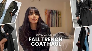 Trench Coat Haul for Fall [upl. by Hung]