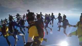 Vertical Sequential Team Skydiving World Record 2014 [upl. by Larimore]