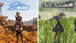 Stellar Blade vs NieR Automata  Physics and Details Comparison [upl. by Spatz]